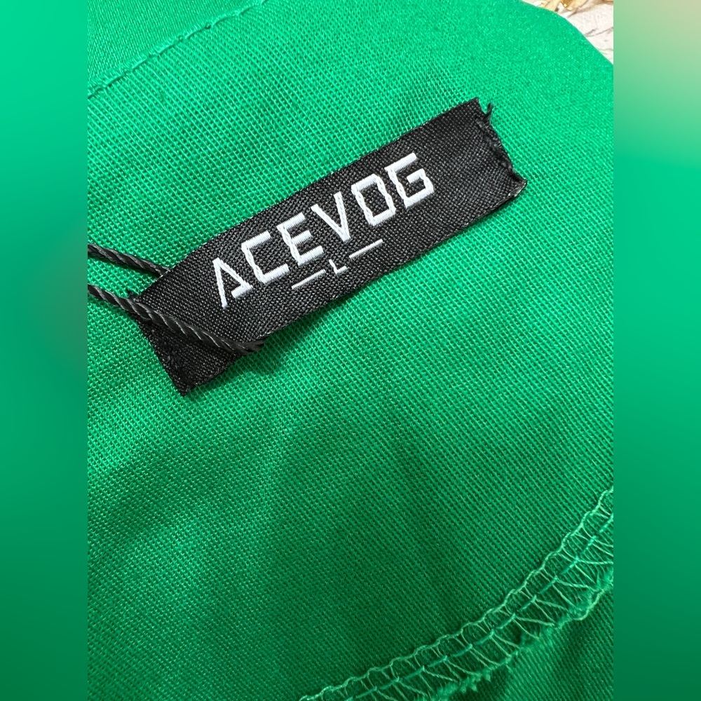 Acevog Green Dress size L - Picture 6 of 6